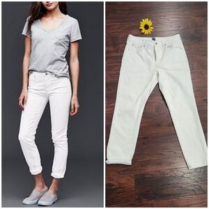 GAP WOMENS AUTHENTIC BEST GIRLFRIEND  WHITE DENIM JEANS 🌞